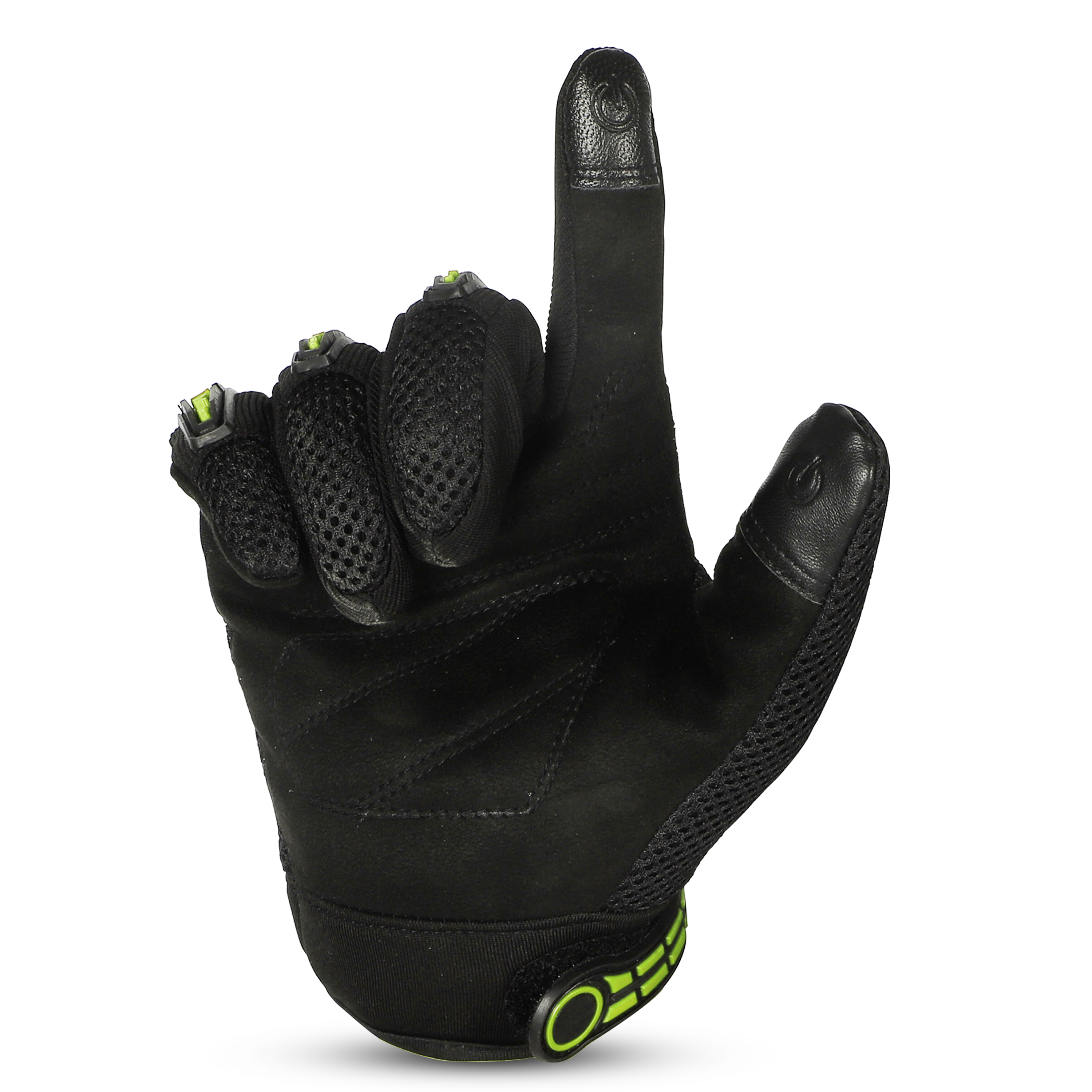 Steelbird Rider-Pro Full Finger Gloves- Neon